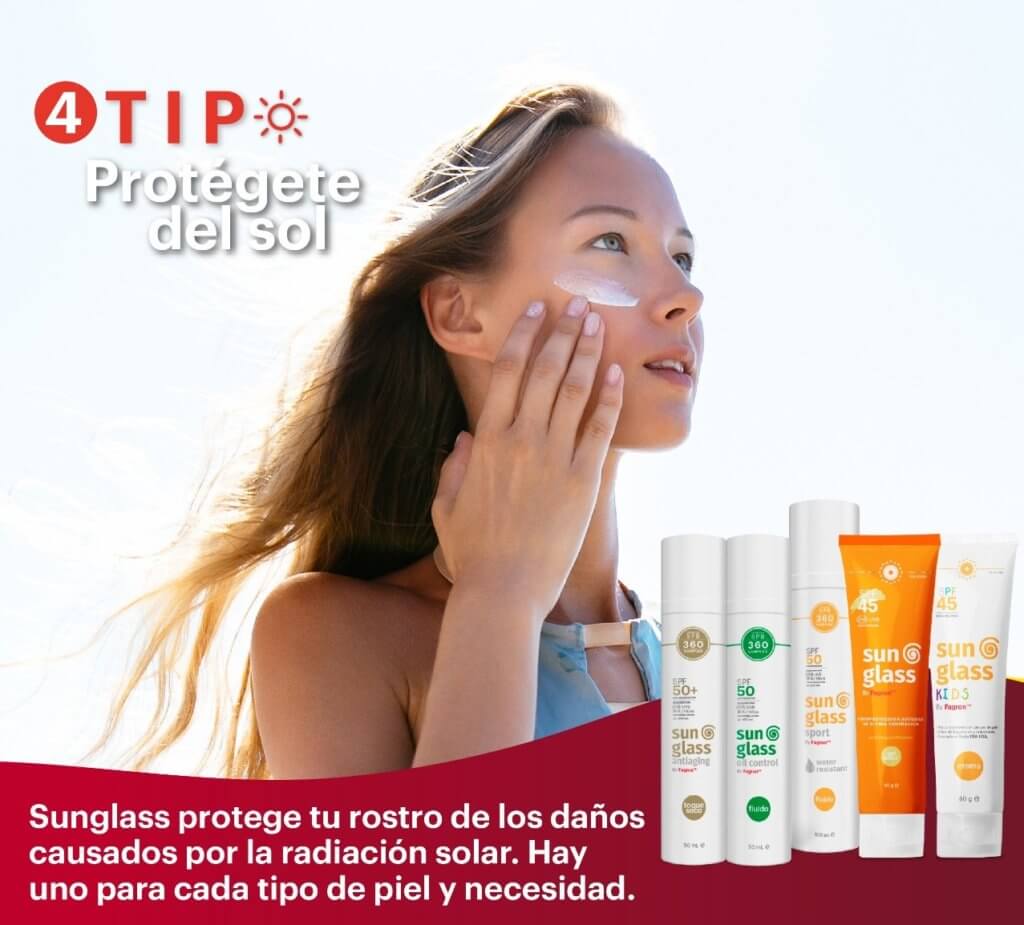 4 Protégete del sol